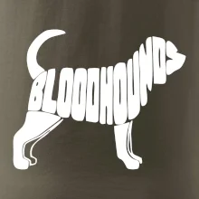 Bloodhound nápis v těle