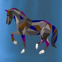 Kůň geometrie barevný
