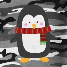 Tučňák se šálou