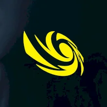 Vortex logo samostatné - žluté