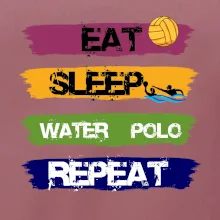 Eat sleep watter polo barevné