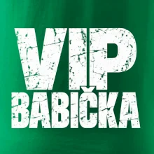 VIP babička černá grunge typografie