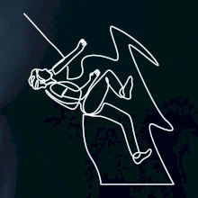 Lezec na skále jedním tahem