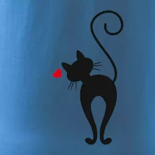 Zamilovaná kočka zezadu