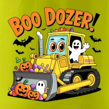 Halloweenský boo dozer