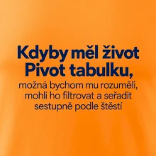 Kdyby měl život pivot tabulku