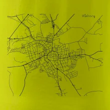 Mapy měst černobílé Klatovy