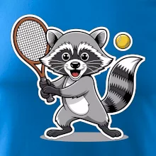 Mýval hraje tenis kreslený