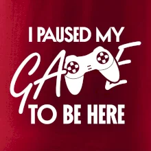 I paused my game to be here