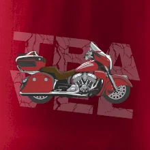 Cestovní motorka Amerika červená