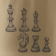 Šachové figurky kreslené