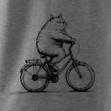 Tlustá kočka  na kole