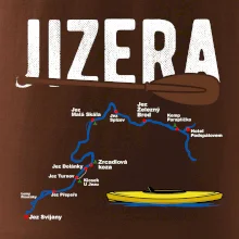 Mapa řeky Jizery