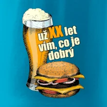 Pivo a burger vím co je dobrý