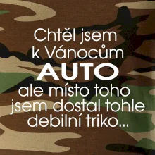 Chtěl jsem k Vánocům auto