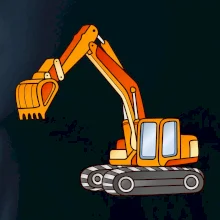 Bagr bez nápisu oranžový