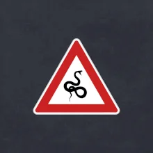 Dopravní značka - Pozor had