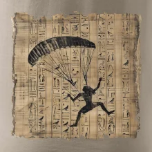 Egyptské hieroglyfy paraglide