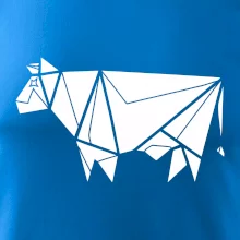 Origami kráva z boku