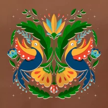 Folklor - dvě holubice