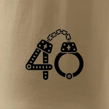 Narozeninové tričko pro policajta - pouta 40