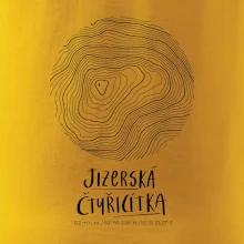 Jizerská čtyřicítka - vrstevnice v kruhu