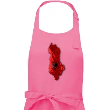 Mapa Albánie reliéf hor