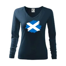 Skotská vlajka kreslená štetcem