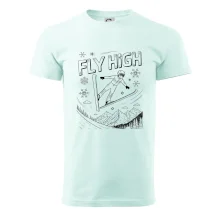 Černobílý skokan fly high