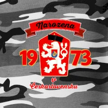 Narozena v Československu - Přelepený znak 1973