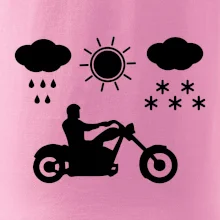 Motorkář za každého počasí - chopper