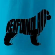 Novofundlandský pes - nápis v tělě