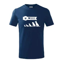 I love dogs - tlapka