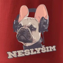 Francouzský buldoček neslyším