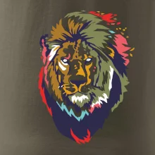 Hlava lva kreslená jednoduchá