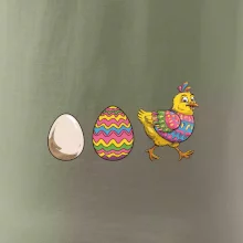 Evoluce vajíčka - velikonoce - slepice