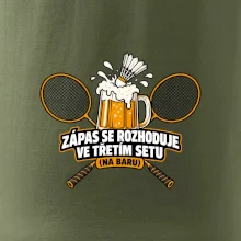 Badminton třetí set na baru