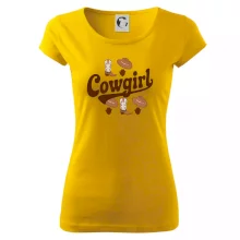 Cowgirl nápis a oblečení