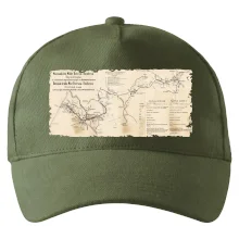 Mapa Báňské dráhy z Moravské Ostravy do Doubravy