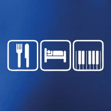 Eat sleep piano v řadě