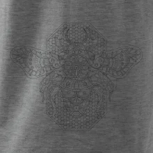 Steampunk včela černobílá