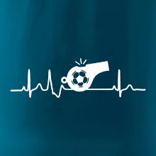 EKG fotbal rozhodčí a píšťalka