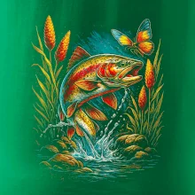 Obrázek pstruh a motýl