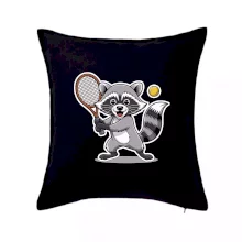 Mýval hraje tenis kreslený