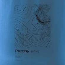 Plechý - vrstevnice v obdélníku