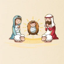 Ježíšek v jesličkách