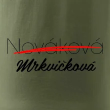 Svatební triko - změna příjmení