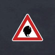 Dopravní značka - krocan