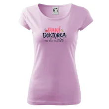 Paní doktorka pro malé bojovníky - nápis se stetoskopem