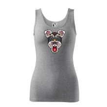 Knírač hlava barevná